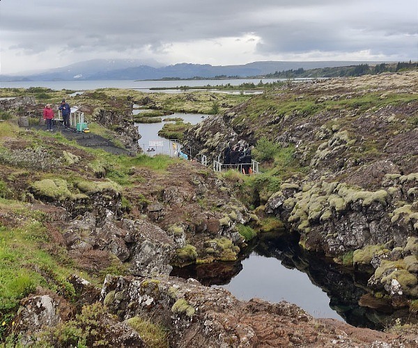 Snorkelling between tectonic plates at Silfra in Iceland's Thingvellir National Park