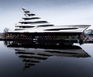 The world’s most incredible fishing yacht gets set for launch
